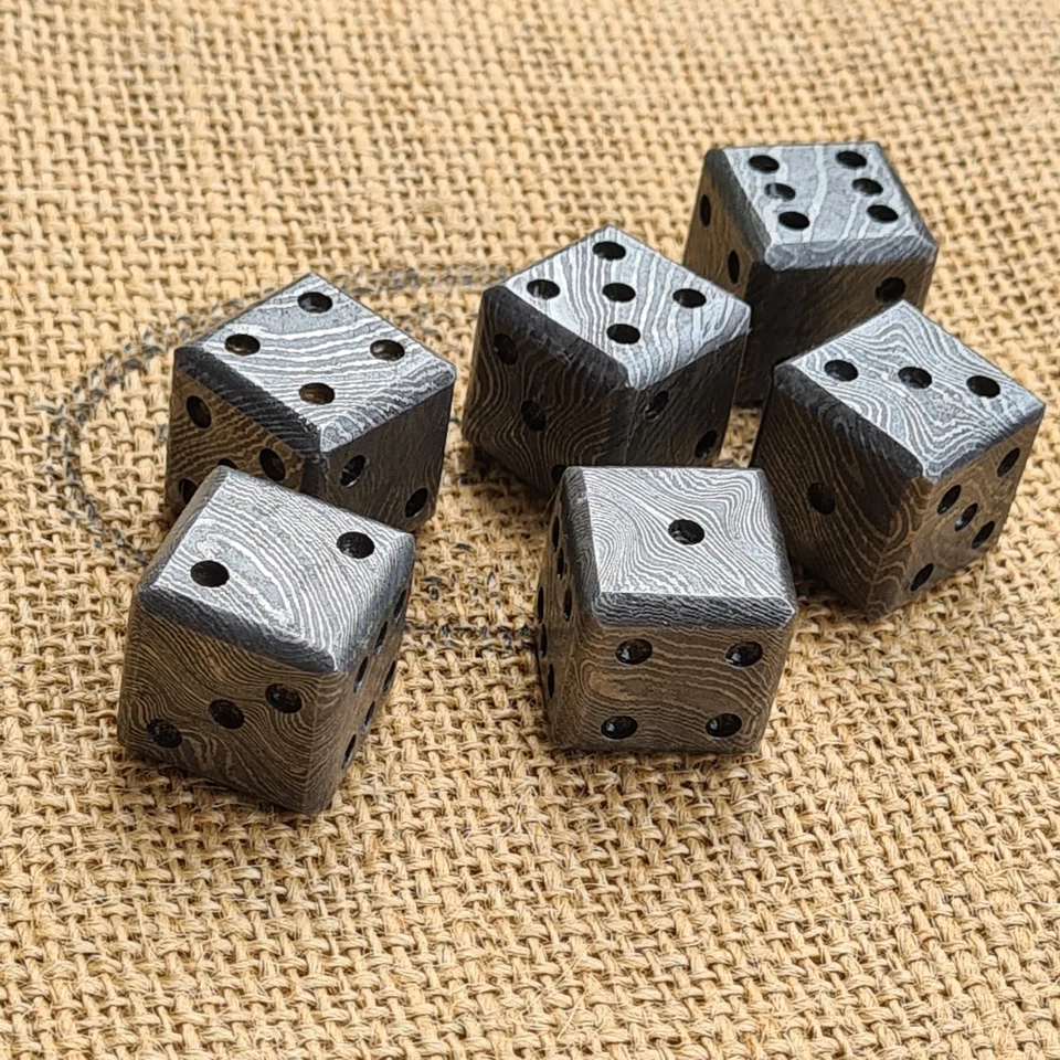 Sechserwürfel 6er Würfel Augenwürfel Spielwürfel  Spiele  Metall D+D DSA  Larp  - Bild 3 von 4