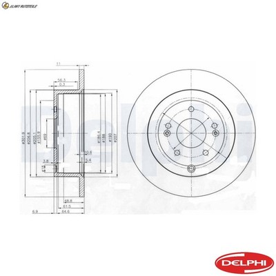 2x BREMSSCHEIBE BG4136 FÜR HYUNDAI SANTA/FÉ/II/SUV/Van D4HB 2.2L D4EB 2.2L 4cyl