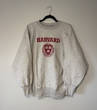 Vintage 90s Harvard Champion Reverse Weave Crewneck Sweatshirt- Size XL