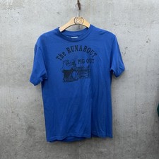 Vintage Graphic BBQ T-Shirt Xl Single Stitch Made In USA On Hanes 50/50 Tag