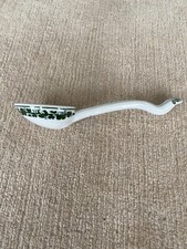 Meissen exklusiver gro&szlig;er L&ouml;ffel Weinlaub / Voller gr&uuml;ner Weinkranz sehr selten!