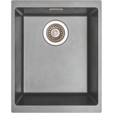 Maine Windermere Granite Composite Compact Kitchen Sink Single Bowl Grey