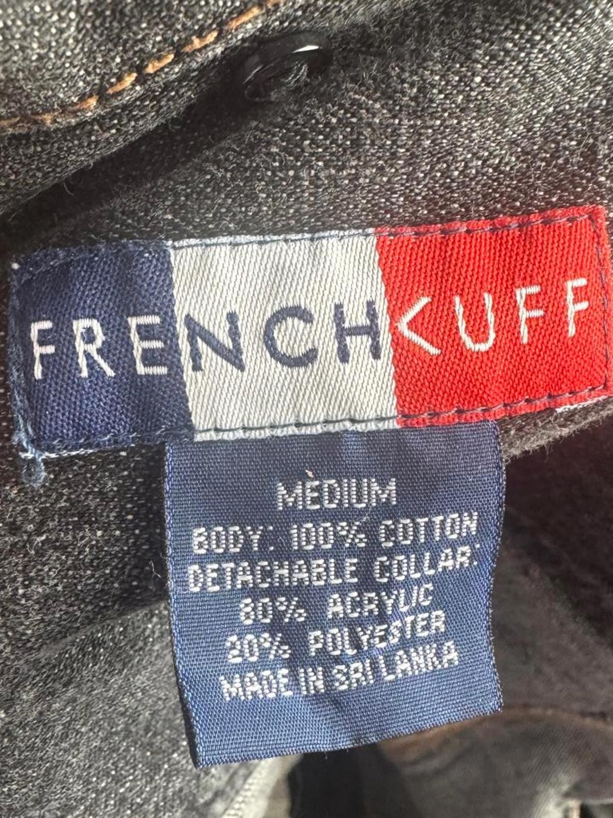 two face threads changeable patch black denim jac… - image 4