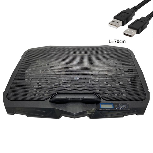 USB Laptop Cooler Pad chłodzący Stojak Regulowany 6 wentylatorów do gier PC Stojak na notebooka - Zdjęcie 23 z 42