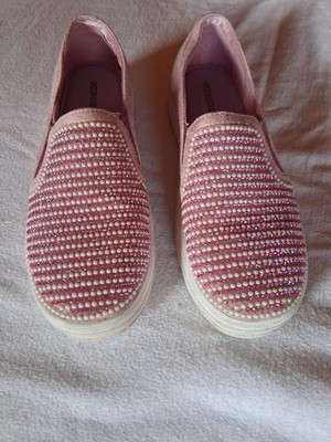 Sketchers Halbschuh Ballerina Größe 35 Mädchen rosa mit Glitzersteinen