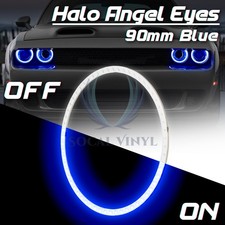 1pc 90mm 3.54 Super Blue Led Halo Rings Angel Eyes Hid Headlight Fog Auto Light 1pc 90mm 3.54 Super Blue Led Halo Rings Angel Eyes Hid Headlight Fog Auto Light