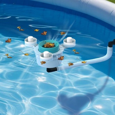 Bzyltrux Floating Pool Skimmer for Above Ground Pools, Tri-Float Skimmer with...