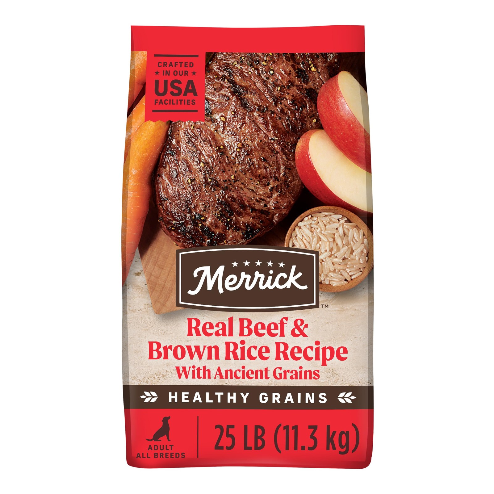 Merrick Healthy Grains Premium Adult Dry Dog Food, Wholesome And Natural Kib...