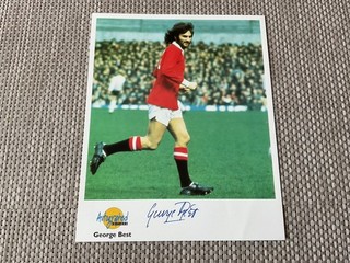 George Best Hand Signed Westminster Autographed Editions Photo Excellent