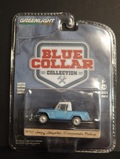 1970 Jeep Jeepster Commando Pick Up Greenlight Blue & White Collar 1/64 MIP 2020