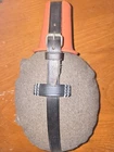 ww2 german military red canteen felt cover leather strap plastic cup late war