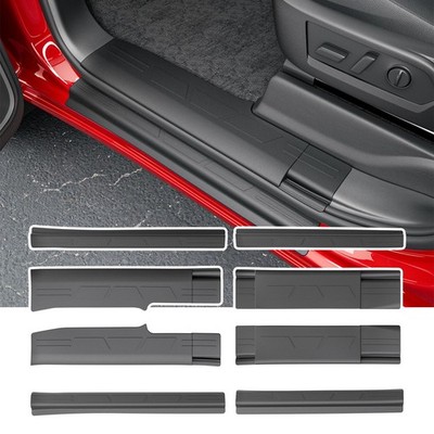 8PCS Door Sill Protector For 2019-2026 Chevrolet  Silverado GMC Sierra Car Guard