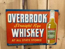 Vintage Overbrook Whiskey Brookside Distillerry 20 X 14 Investment Grade Vintage Overbrook Whiskey Brookside Distillerry 20 X 14 Investment Grade