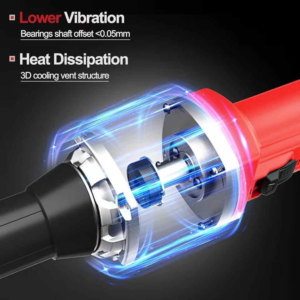 Moedor elétrico de extensão extra longa 6", 1/4" variável-A026 - Imagem 4 de 4