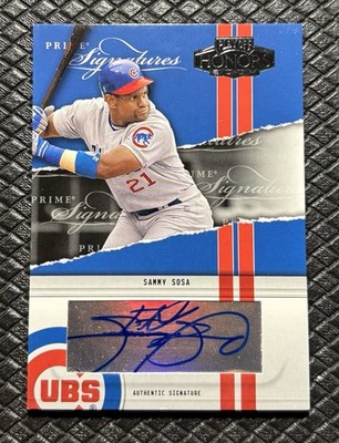 SAMMY SOSA 2004 Playoff Honors Prime Signatures Auto SSP /50 Chicago Cubs Legend