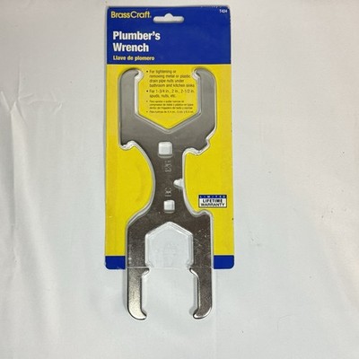 BrassCraft T424 Plumber s Wrench Sink Drain Nut Tool 1-3/4  2  2-1/2  New