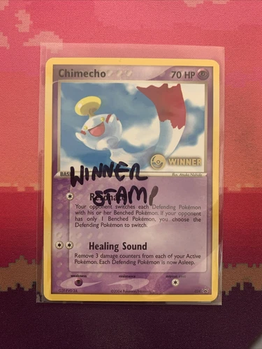 Pokemon Card Chimecho 024 WINNER STAMP Nintendo Black Star Promo NM