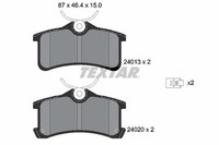 Textar Bremsbelagsatz, Scheibenbremse 2401301 FüR Toyota