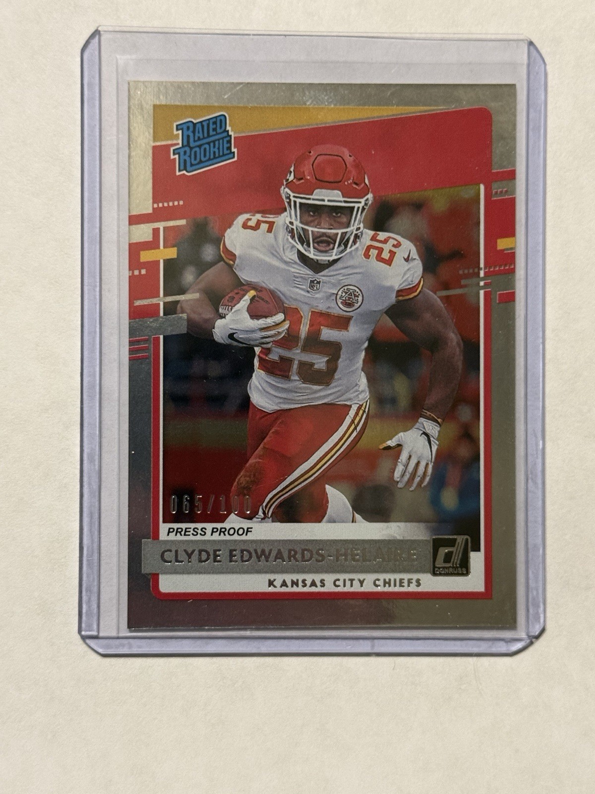 2020 Donruss CLYDE EDWARDS-HELAIRE Rated RC Silver Press Proof #/100