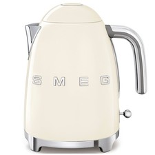 Image of Smeg 50’s Style KLF03CRUK 1.7L Retro Kettle 3000W, Cream Gloss Finish