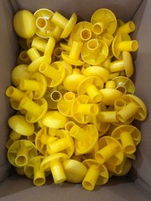 Rebar Safety Caps End Identification QTY 100, 6-18mm Bar Mushroom