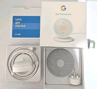 Google Nest Smart Learning ThermoStat E + Heat Link E Komplettsetup