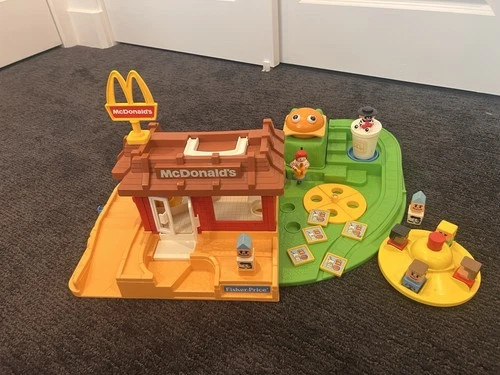 Vintage Fisher-Price Little People McDonald’s Restaurant Playset.