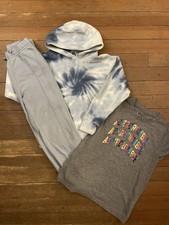 Abercrombie Kids AF Moose Logo Hoodie Sweatpants Top Girl 5 6