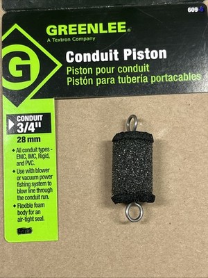 Greenlee 609 3/4'' Foam Conduit Piston