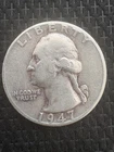 1947  Washington Quarter - 90% Silver; YOUR COIN pictured! ✓CS