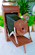 Beautiful Kodak No. 1A Pocket Junior BROWN Folding Camera 1929-1933