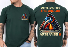Vintage Artemis II Return to the Moon Mission - 2 Sided T-Shirt