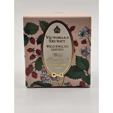VTG NOS Victoria's Secret WILD ENGLISH GARDEN SCENTED CANDLE Wild Strawberries