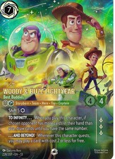 Disney Lorcana Woody Buzz Lightyear - Best Buddies Enchanted Foil 228/207 EN