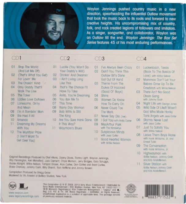 Waylon Jennings – The Box Set Series (CD, 2013) - Image 4 of 4