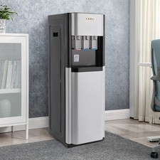 Bottom Loading Water Dispenser with Hot/Cold/Room Temp - 3 Spout Stand Dispenser
