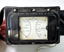 Vintage Gm Frigidaire 2020-f Dynamometer 3000 Watts Ac Voltmeter 130-260 Analog