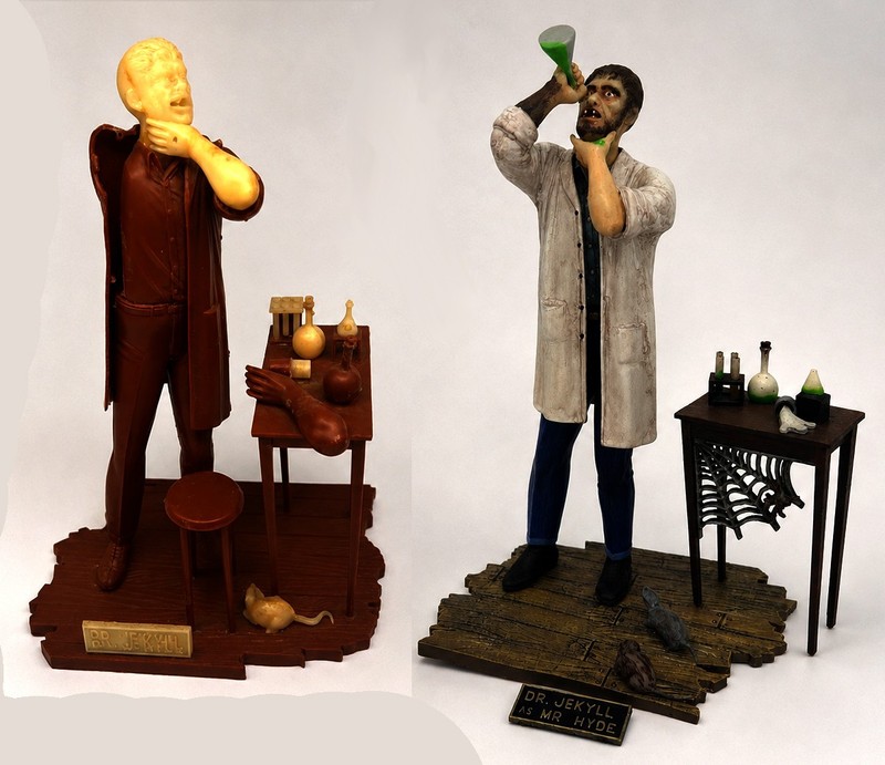 Vintage 1964 Aurora model kits  Dr Jekyll As Mr Hyde - LOT of 2