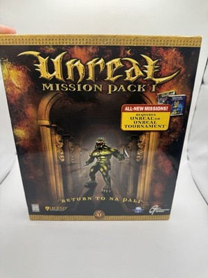 Unreal Mission Pack I Return to Na Pali PC Big Box NEW Sealed Discs Rare