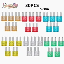 30Pcs Automotive ATR/APT Micro2 Blade Fuse 5A 10A 15A 20A 25A 30A Fuse Kit