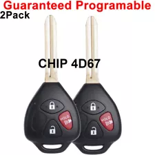 2 For 2006 2007 2008 2009 2011 Toyota Rav4 Keyless Remote Car Key Fob 4D67 Chip