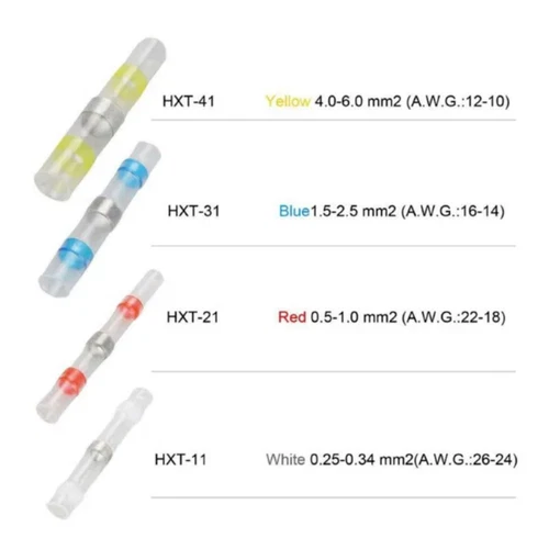 160PCS Solder Stick Waterproof Seal Sleeve Kit Heat Shrink Butt Wire Connectors - Picture 6 of 12