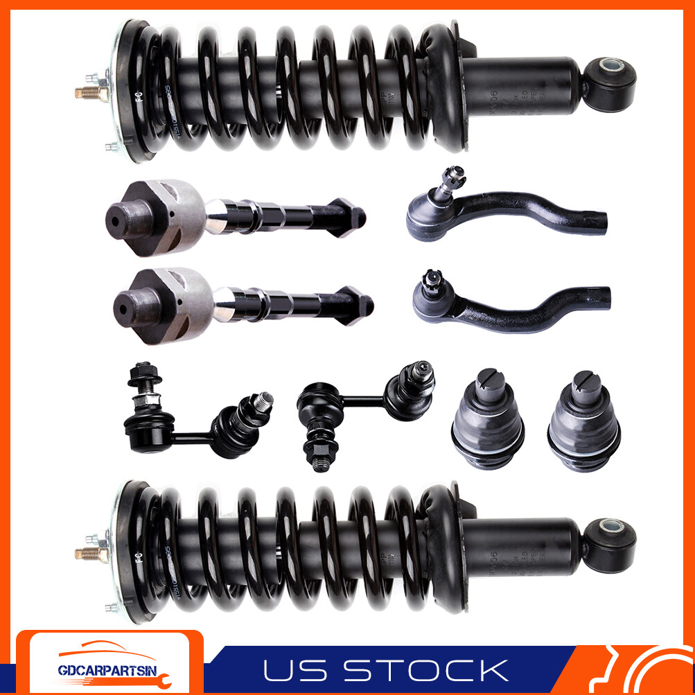 2005-12 Nissan Pathfinder Suspension Kit – Front Struts, Sway Links, Tie Rods, Ball Joints