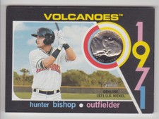HUNTER BISHOP 2020 Topps Heritage Minors 1971 Mint Relic Nickel #D 82/99 Giants