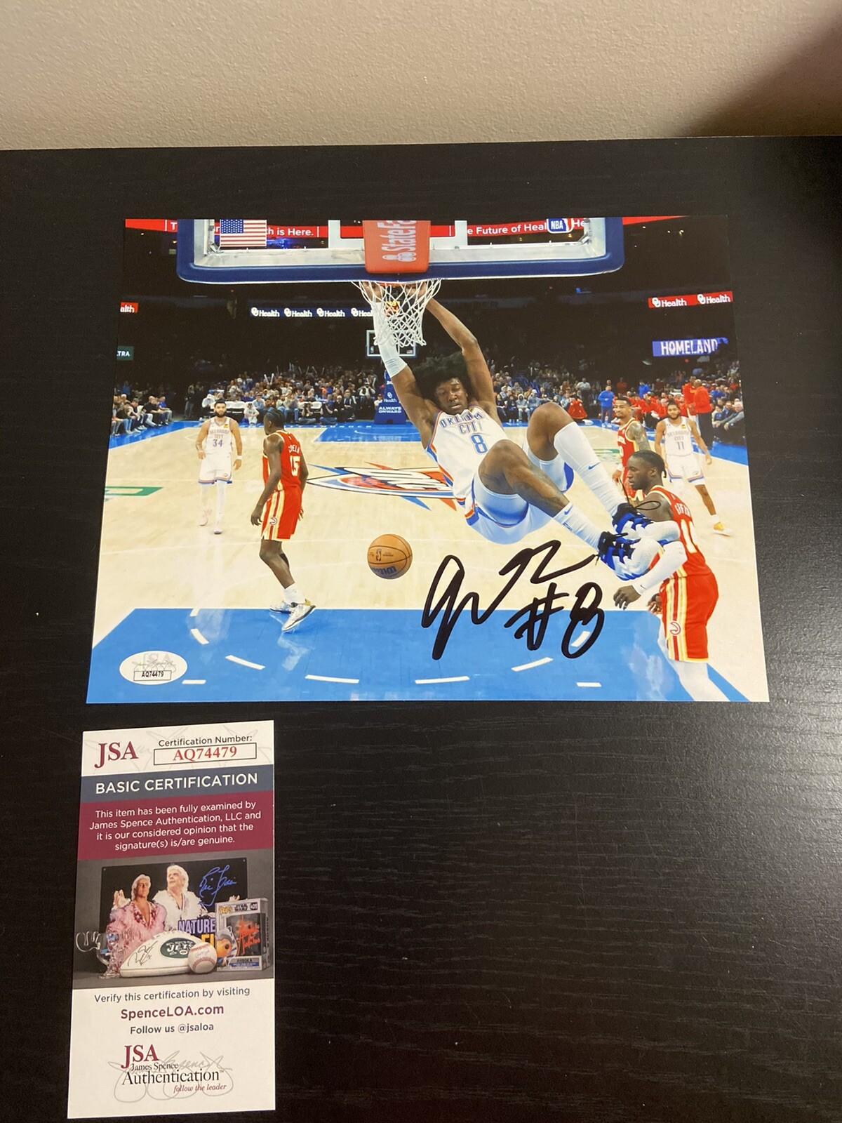 Jalen Williams Autographed Signed Oklahoma City Thunder 8x10 Photo Invest Jsa 