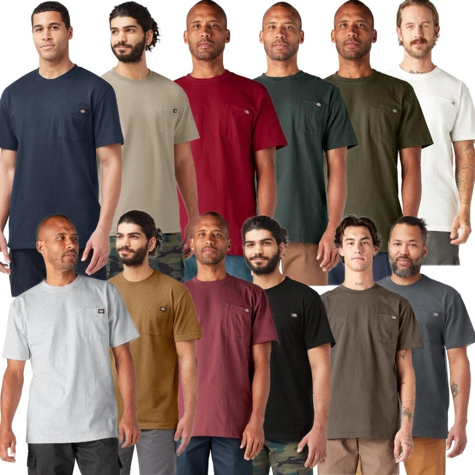 Dickies Men's T-Shirt Heavyweight Short Sleeve Pocket Relaxed Fit T-Shirt WS450