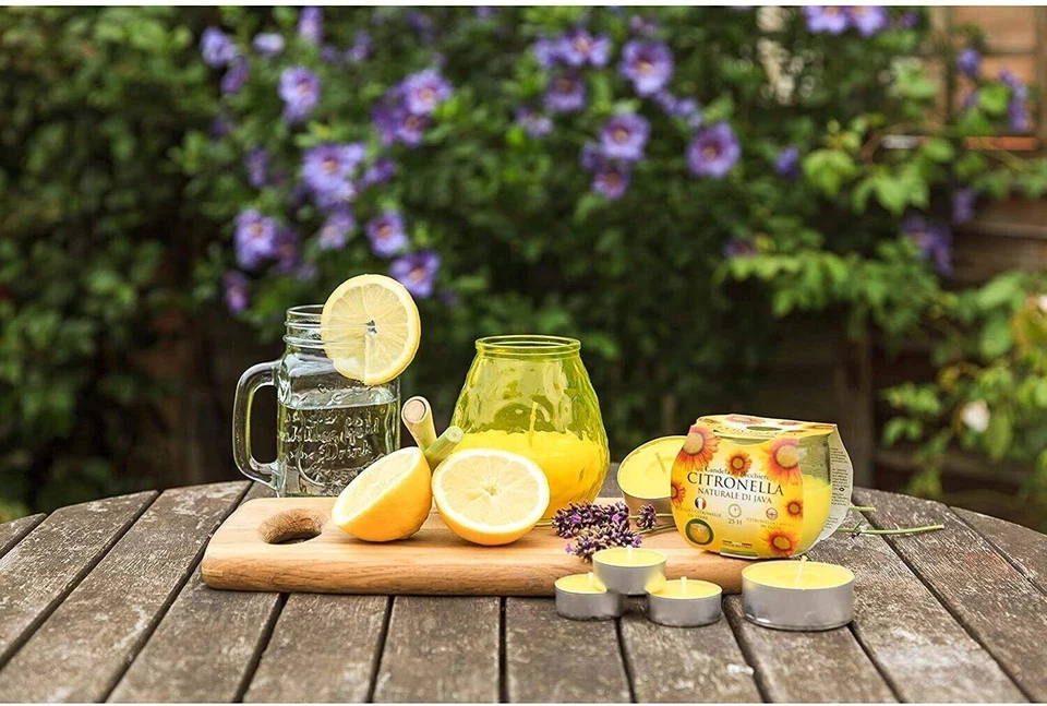 Prices Citronella Maxi 4 Pack Tealights Wax Fly Deterrent Outdoor BBQ Garden Set - Image 2 of 4