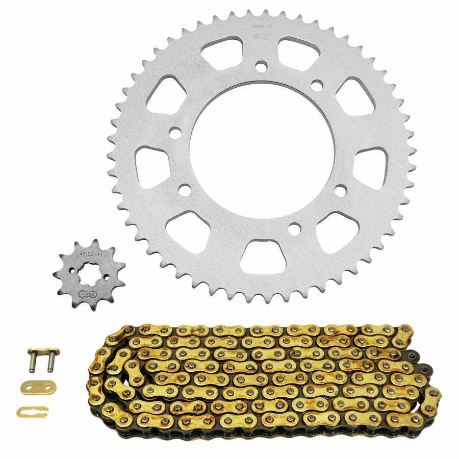 Kit chaîne Derbi Senda DRD SM Racing 2006-2010 transmission 420 pas 11x53