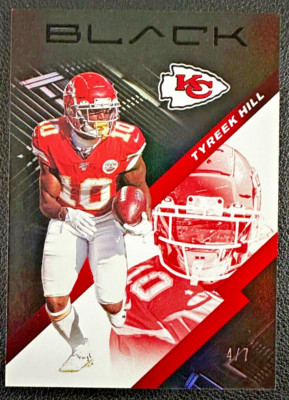 TYREEK HILL 2020 Panini Black First Off The Line FOTL Ruby Parallel 4/7