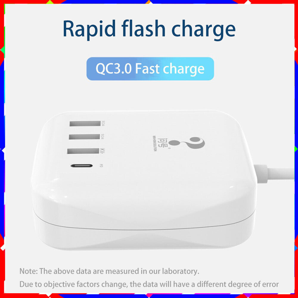5V 3.2A Multi-Port USB Hub Desktop Charger for Travel